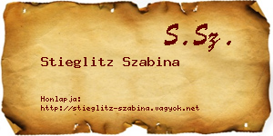 Stieglitz Szabina névjegykártya